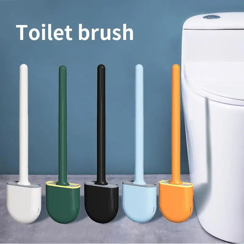 Wall-Mounted Silicone Toilet Brush